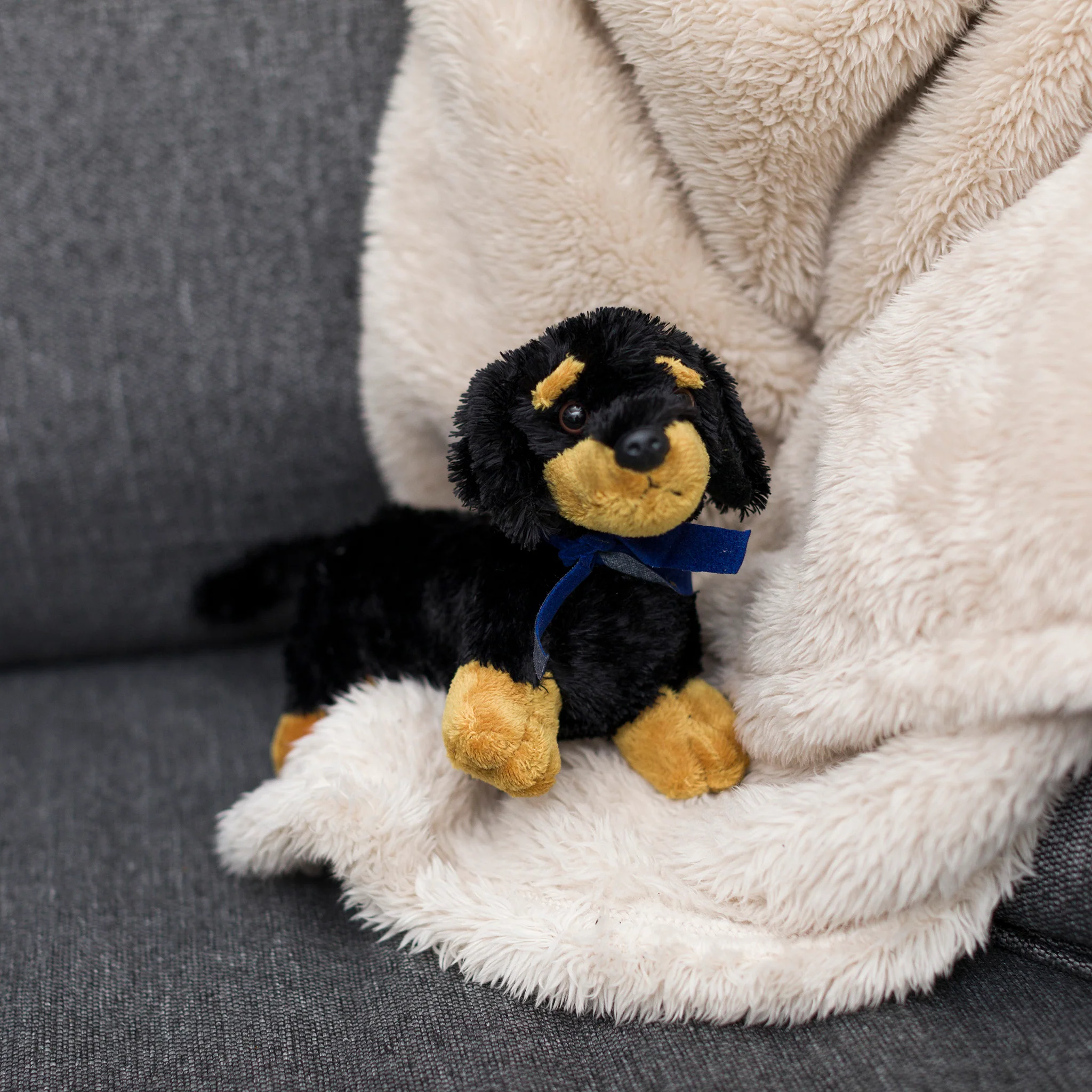 Dachshund with Mane 'n Tail Blue Bandana - Image 4