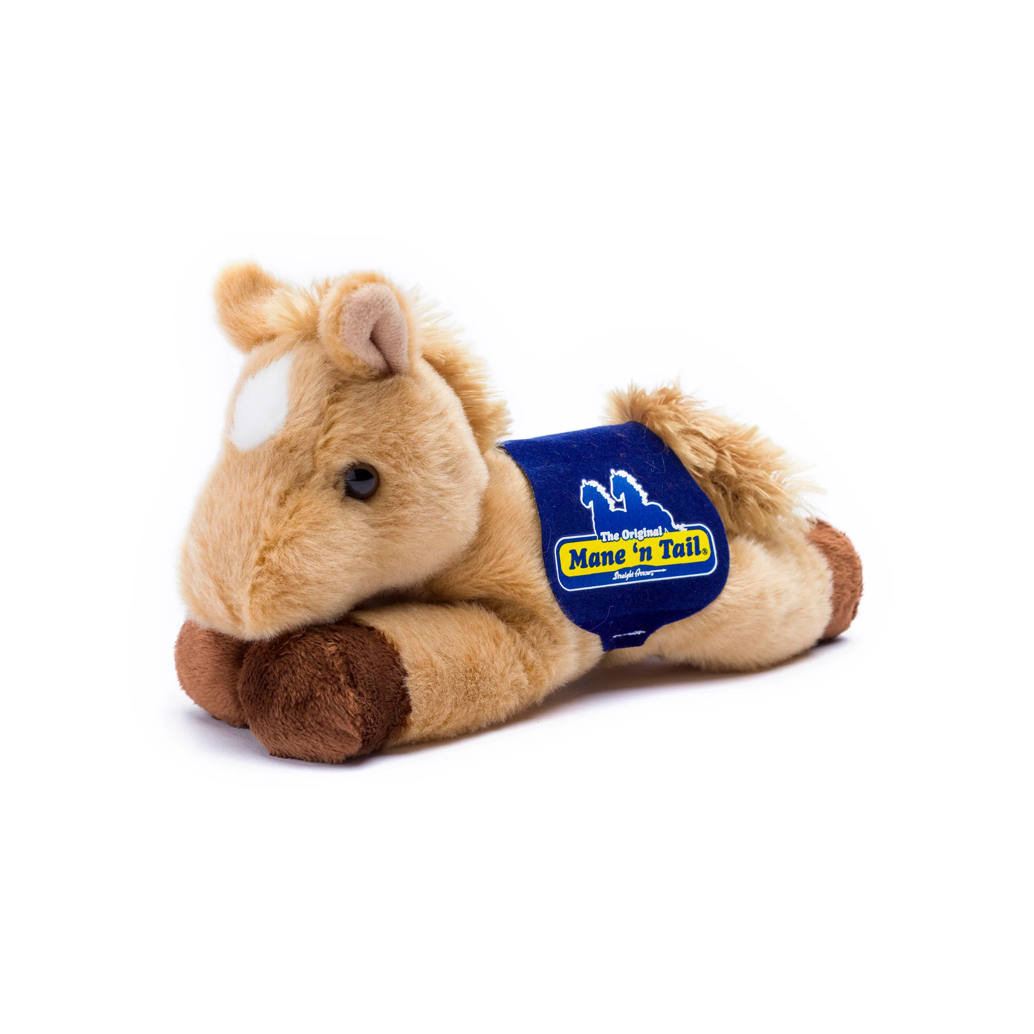 Cremello Horse with Mane 'n Tail Blue Bandana