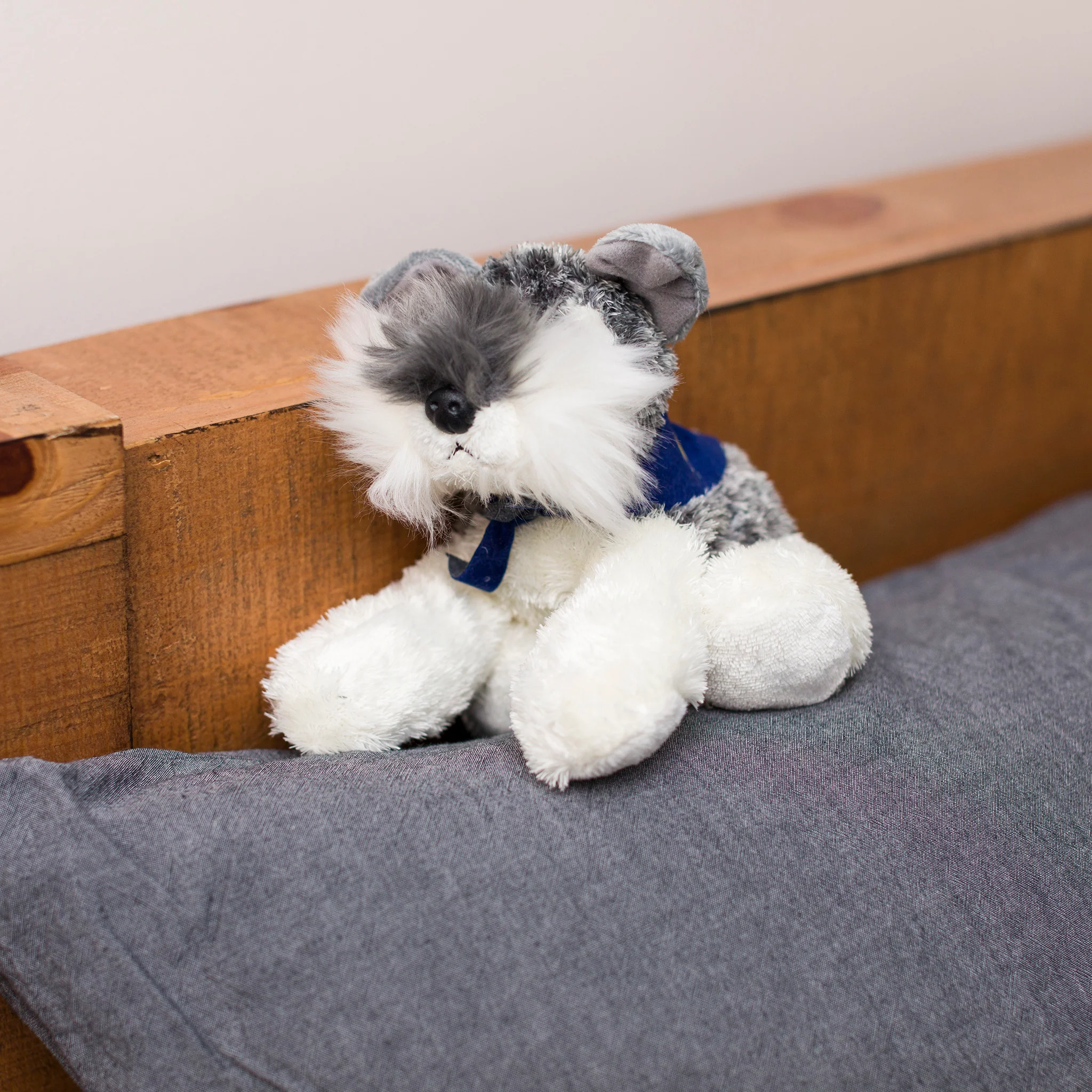 Schnauzer with Mane 'N Tail Blue Bandana - Image 2